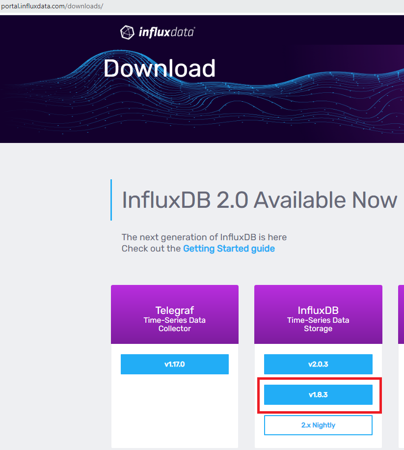 InstallInfluxDB1